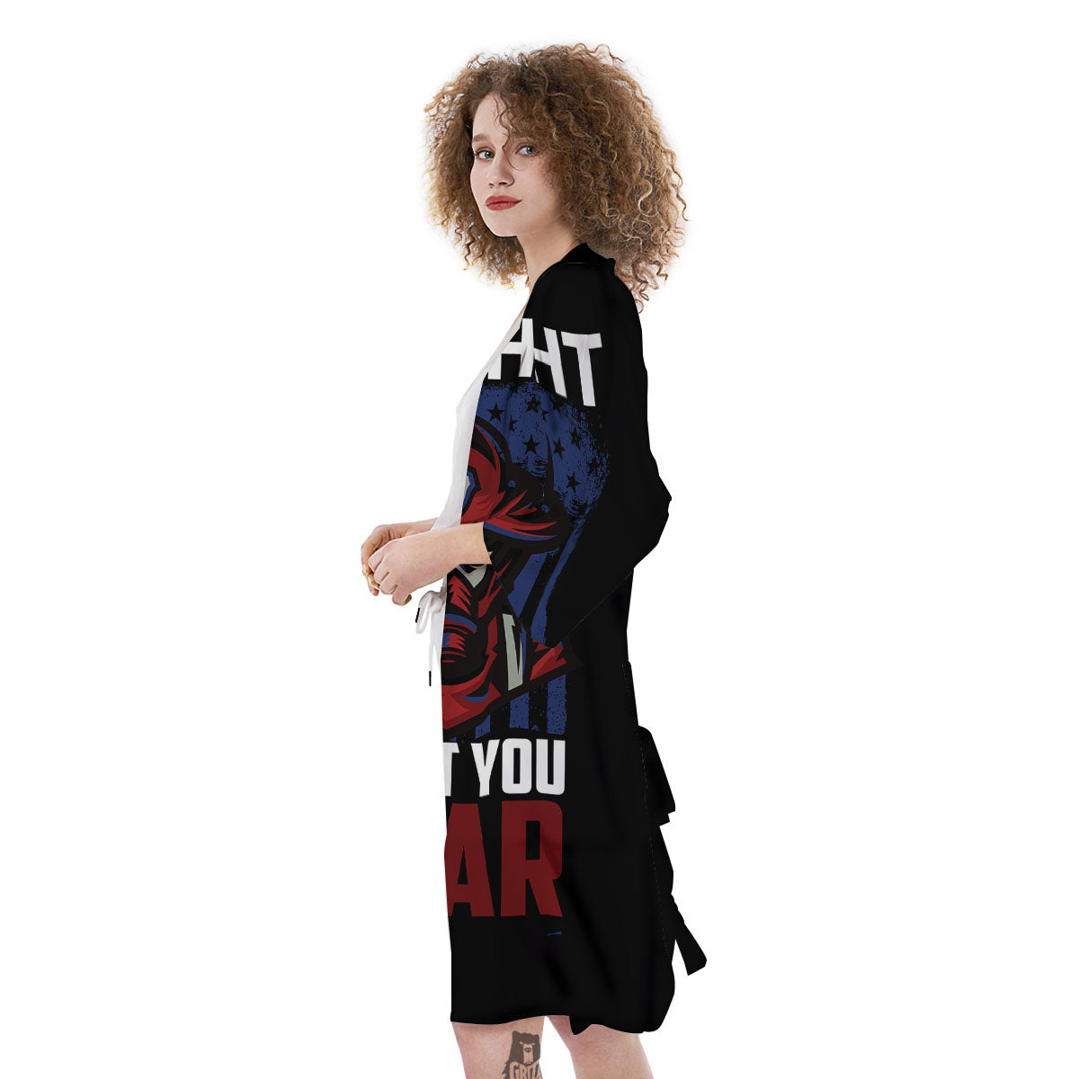 I Fight What You Fear Firefighter Print Kimono-grizzshop