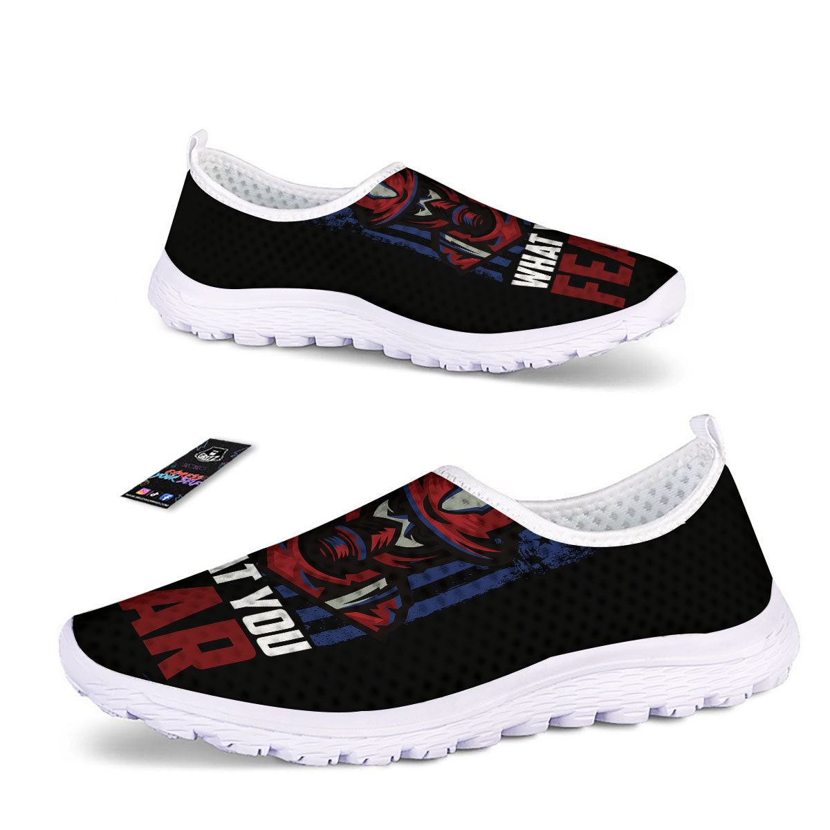 I Fight What You Fear Firefighter Print Nurse Shoes-grizzshop