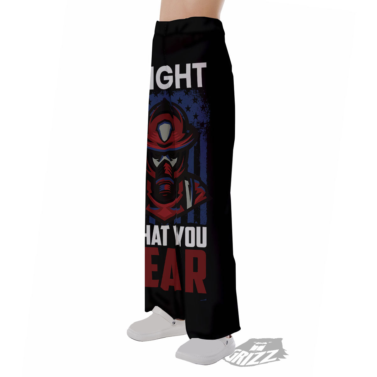 I Fight What You Fear Firefighter Print Pajama Pants-grizzshop