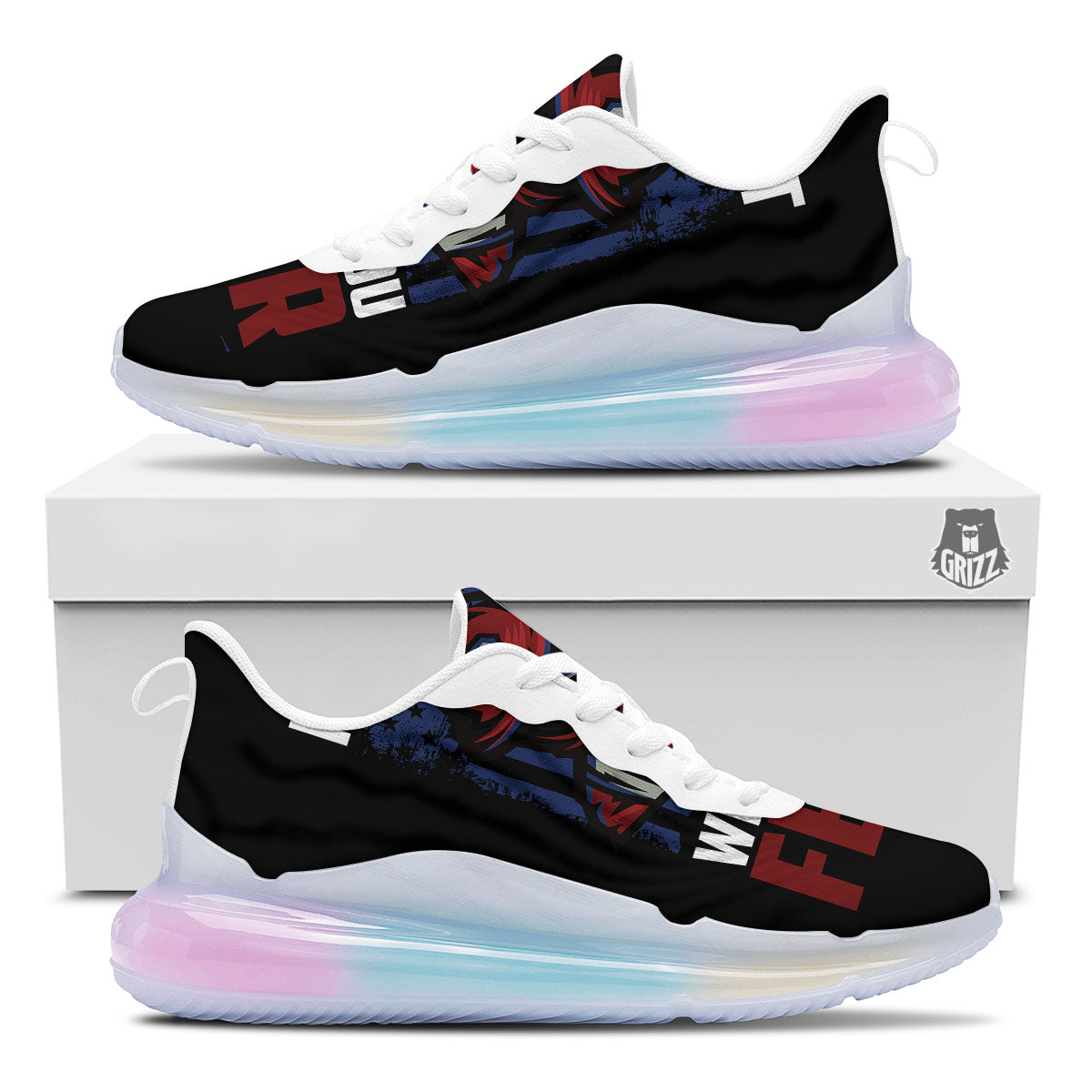 I Fight What You Fear Firefighter Print Running Sneakers-grizzshop