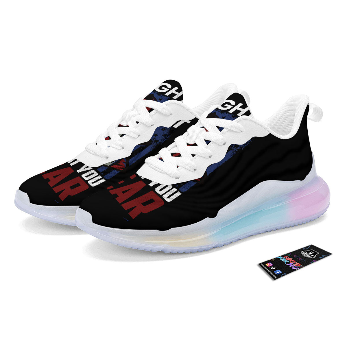 I Fight What You Fear Firefighter Print Running Sneakers-grizzshop