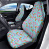 Ice Cream Pink And Brown Print Pattern Car Seat Covers-grizzshop