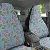 Ice Cream Pink And Brown Print Pattern Car Seat Covers-grizzshop