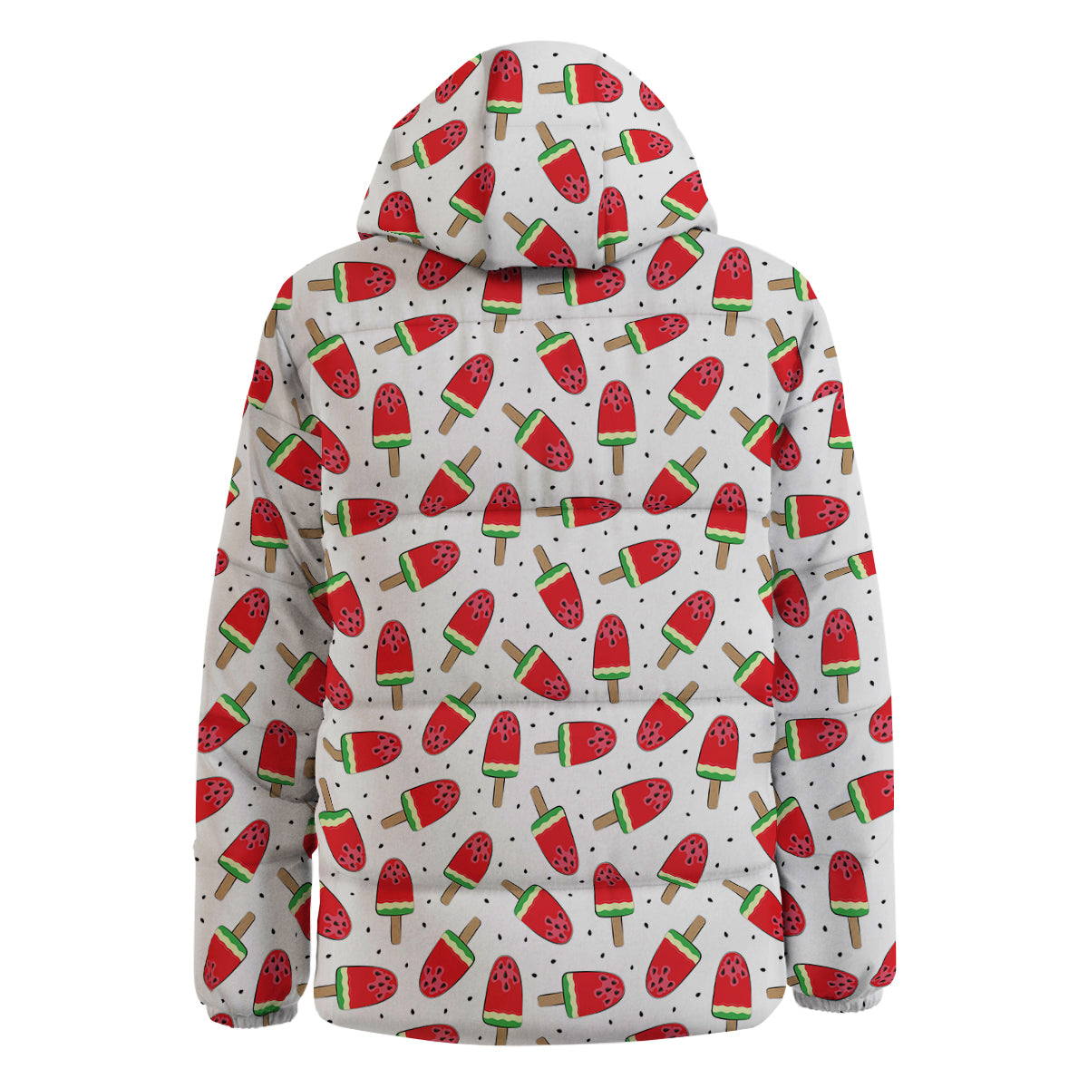 Ice Cream Watermelon Print Pattern Down Jacket-grizzshop