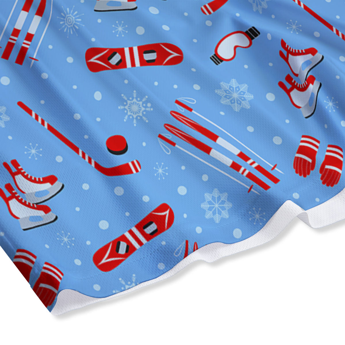 Ice Hockey Puck Print Pattern Mesh Shorts