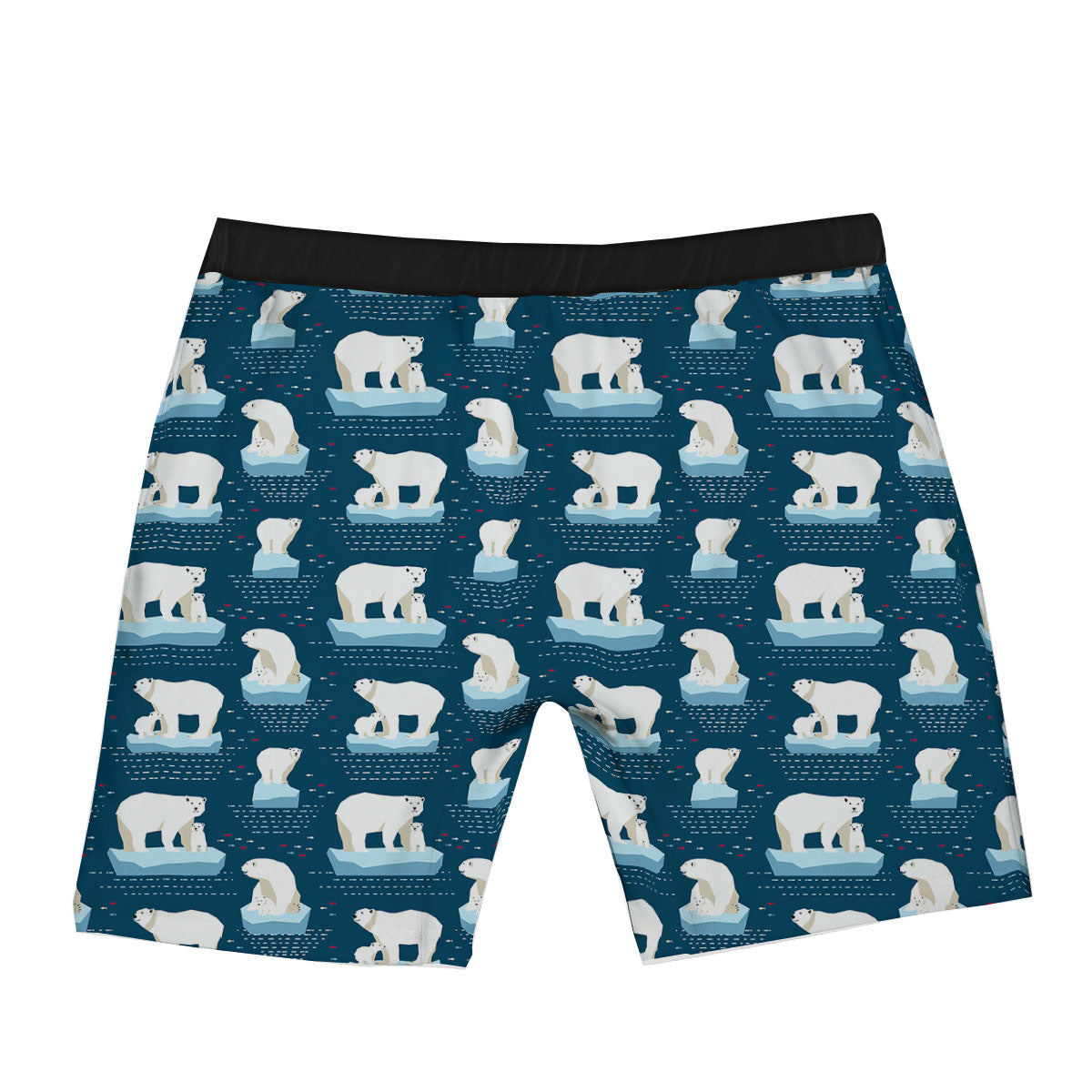 Ice Polar Bear Print Pattern Boxer Briefs-grizzshop
