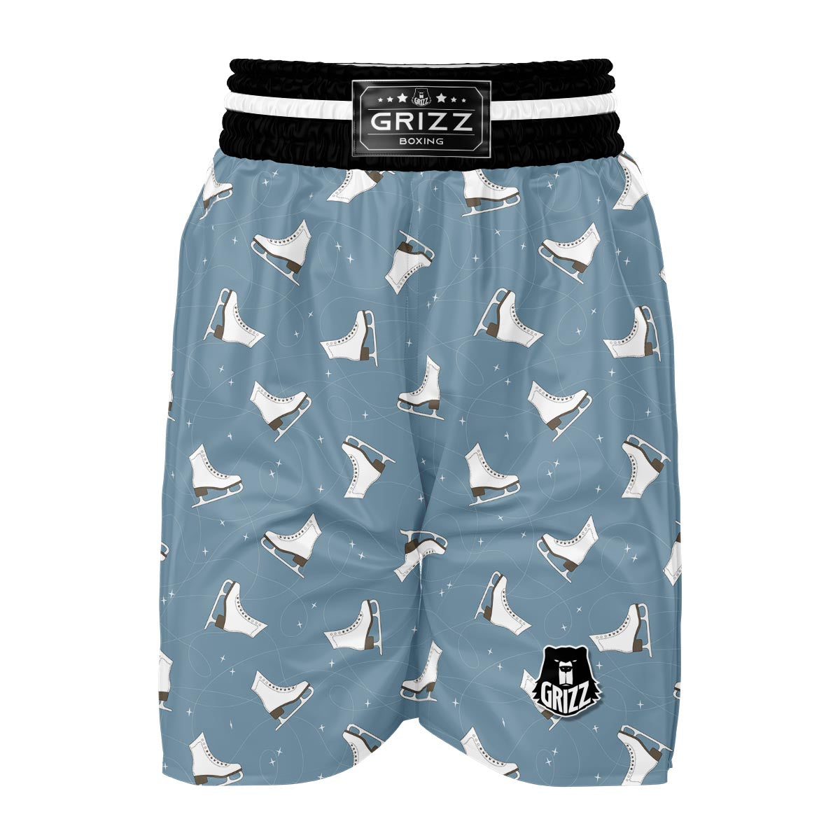 Ice Skate Print Pattern Boxing Shorts-grizzshop