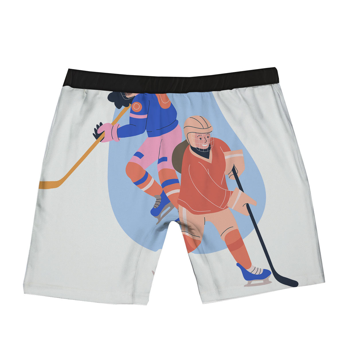 Ice Skates Hockey Print Boxer Briefs-grizzshop