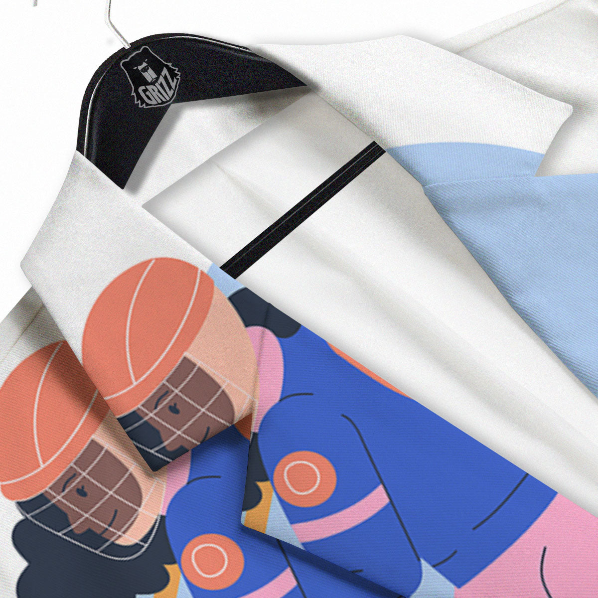 Ice Skates Hockey Print Men's Sport Coat-grizzshop