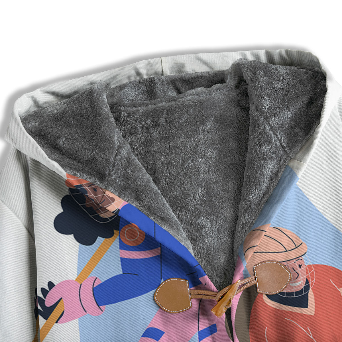 Ice Skates Hockey Print Men's Windbreaker Jacket-grizzshop