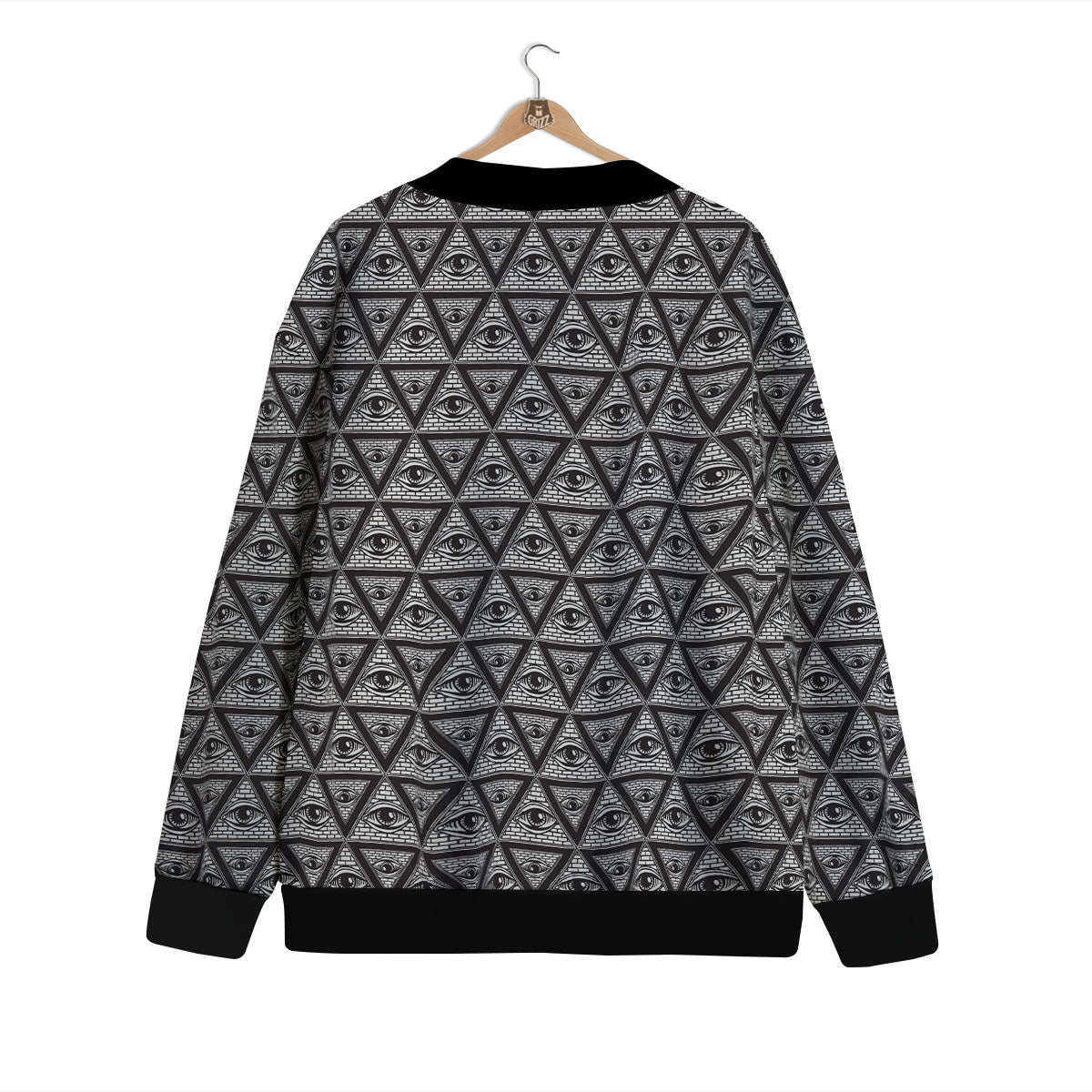 Illuminati Print Pattern Cardigan-grizzshop