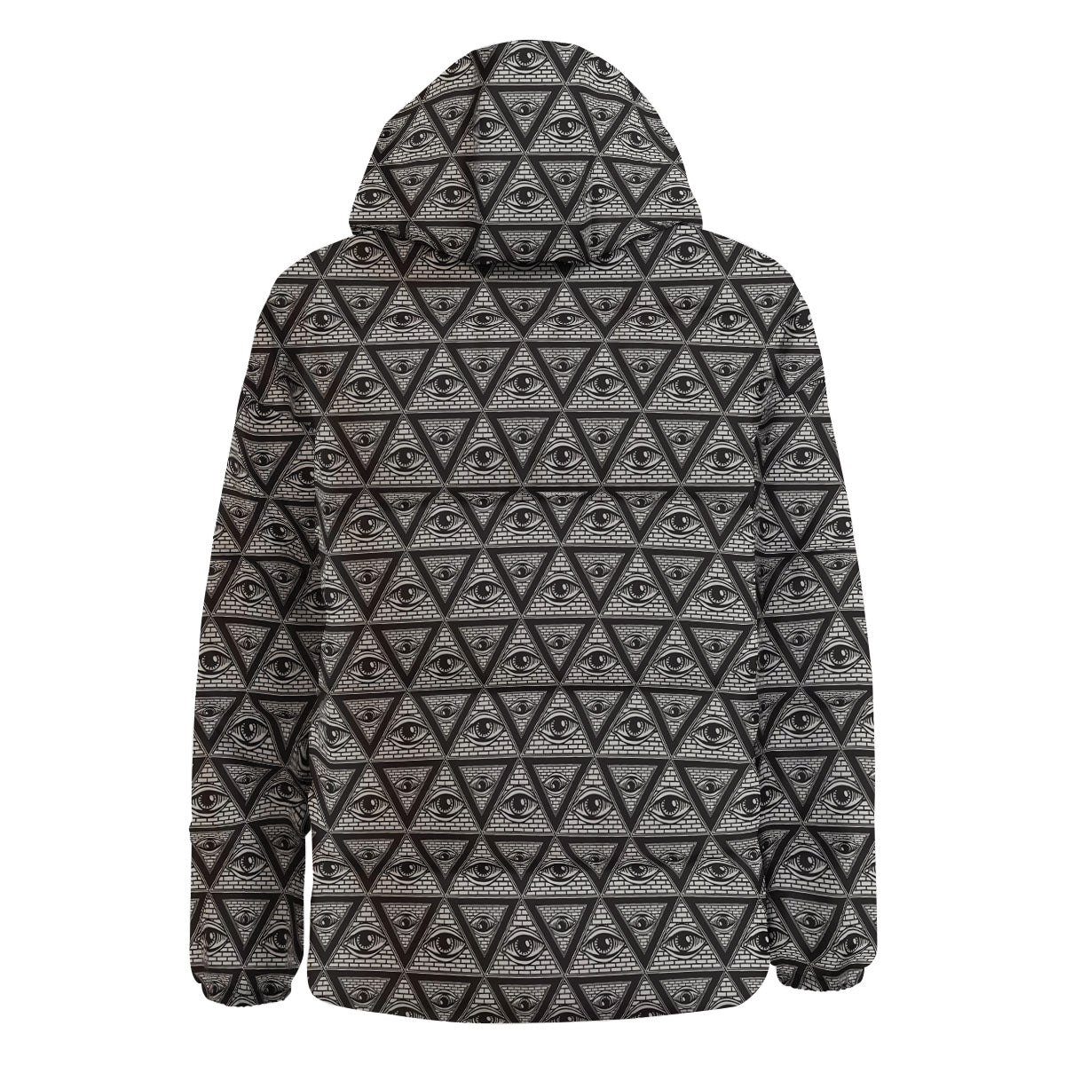 Illuminati Print Pattern Down Jacket-grizzshop