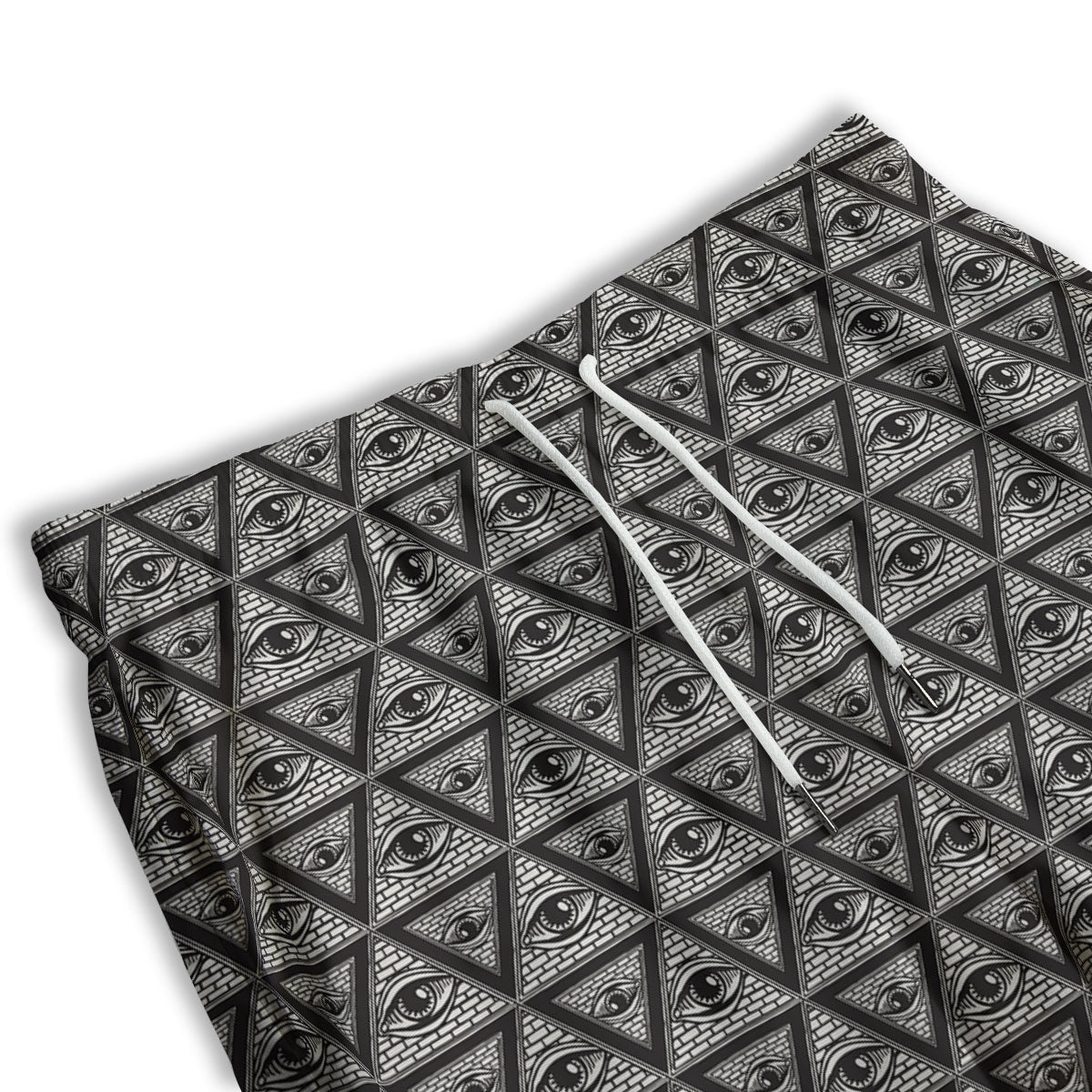 Illuminati Print Pattern Men's Athletic Shorts