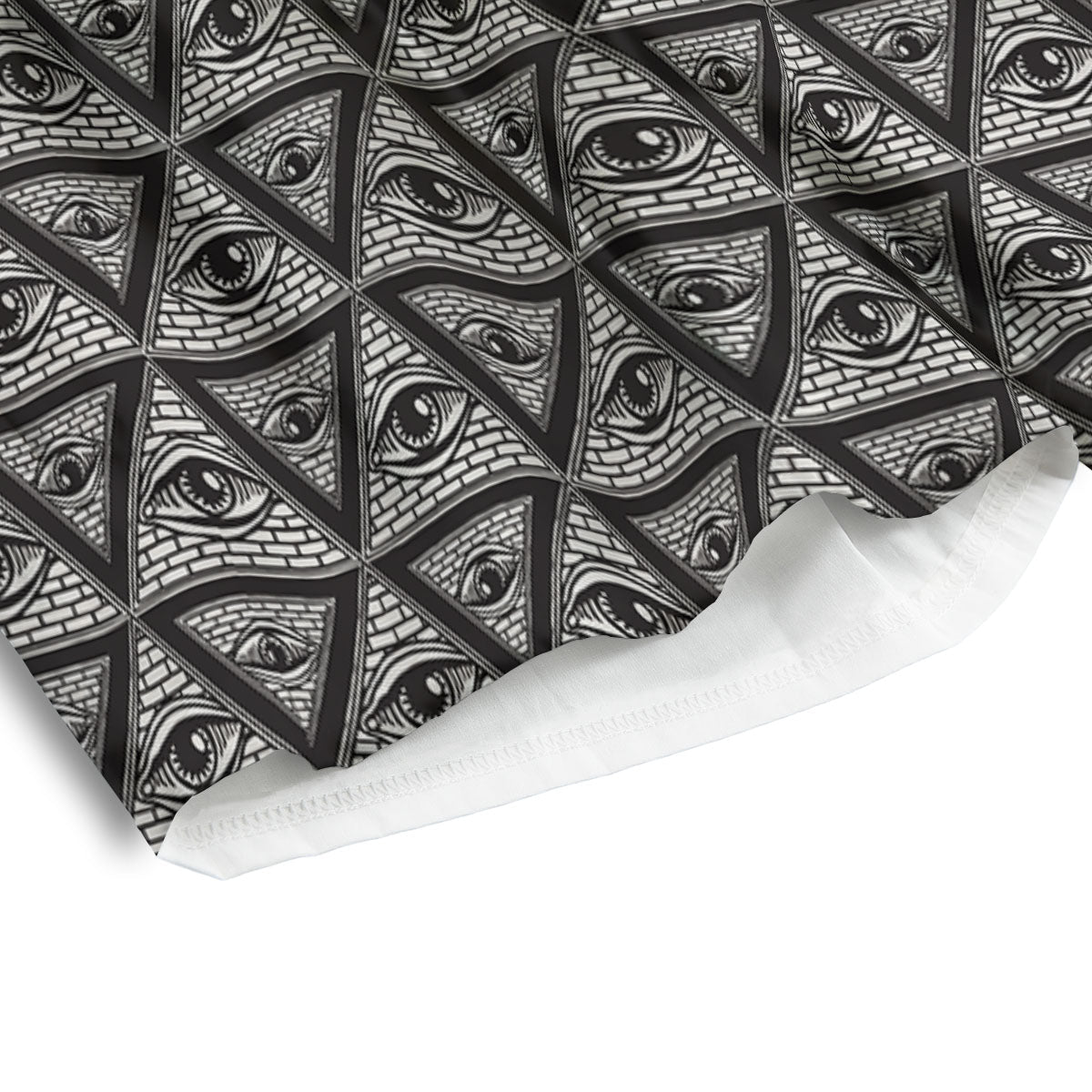 Illuminati Print Pattern Men's Athletic Shorts