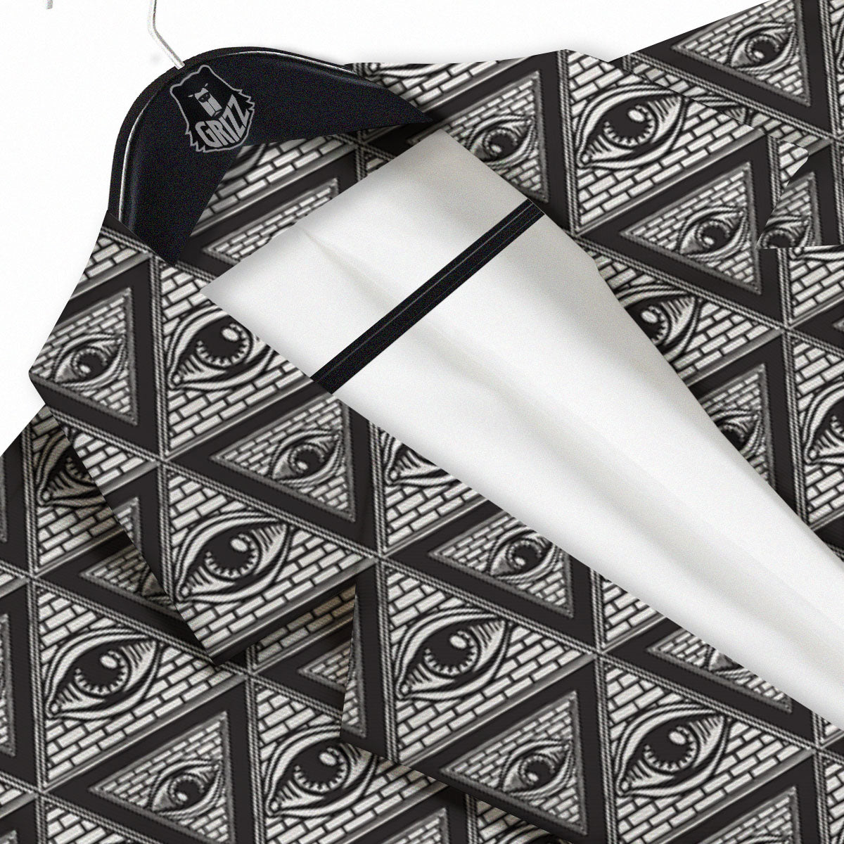 Illuminati Print Pattern Men's Sport Coat-grizzshop