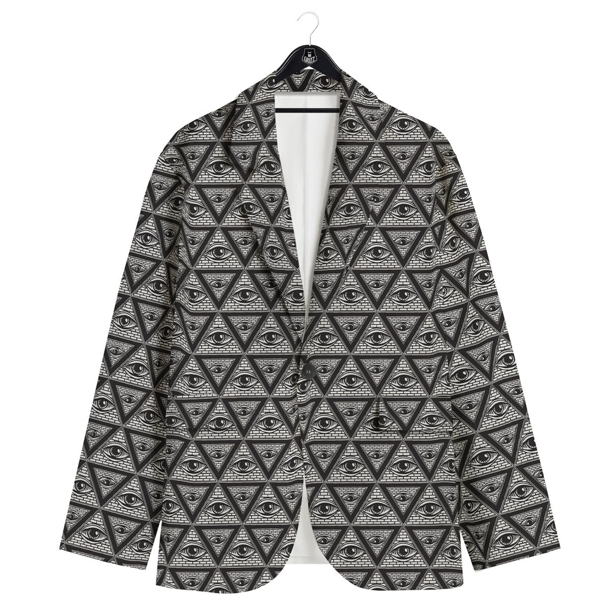 Illuminati Print Pattern Men's Sport Coat-grizzshop