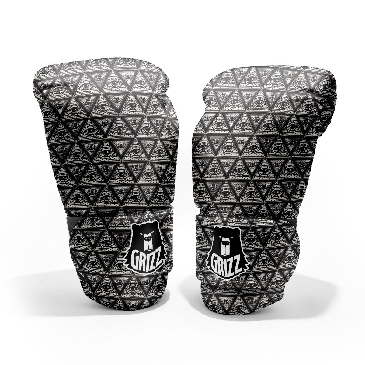 Illuminati Print Pattern Pro Boxing Glove