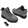Illusion Anaglyph Optical Print Hiking Shoes-grizzshop