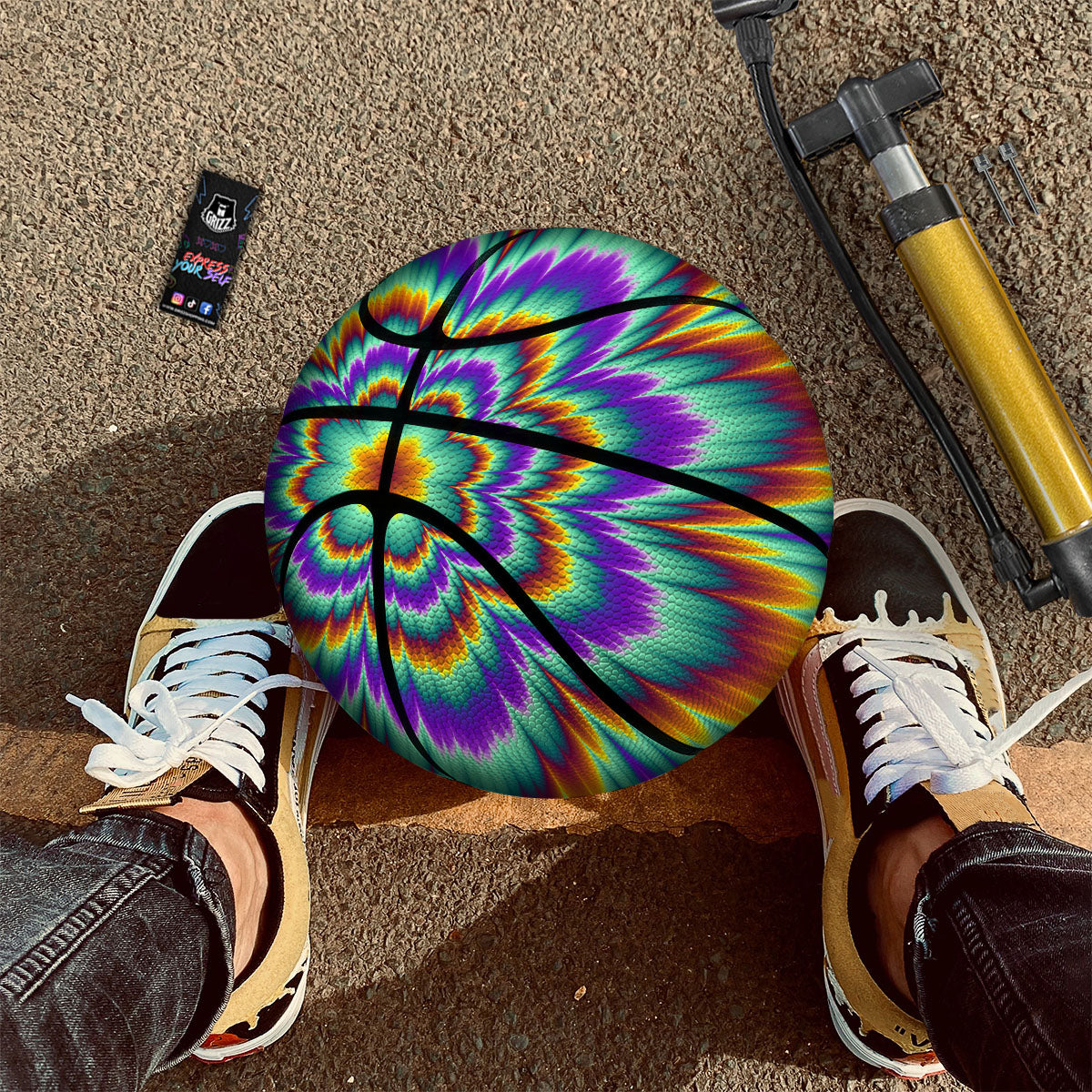 Illusion Optical Explosion Psychedelic Basketball-grizzshop