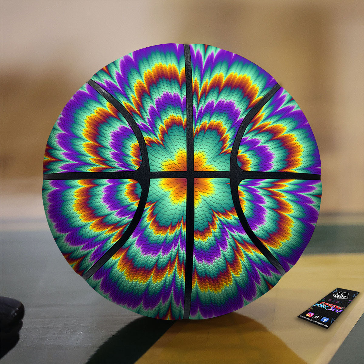 Illusion Optical Explosion Psychedelic Basketball-grizzshop