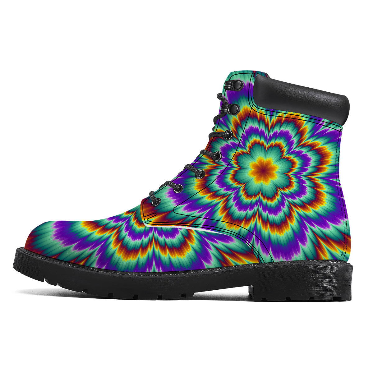 Illusion Optical Explosion Psychedelic Boots-grizzshop