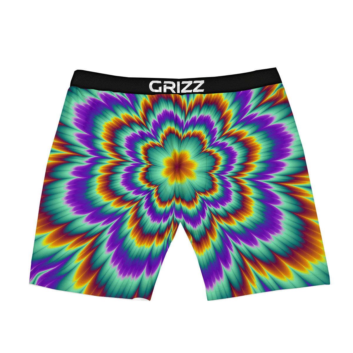 Illusion Optical Explosion Psychedelic Boxer Briefs-grizzshop