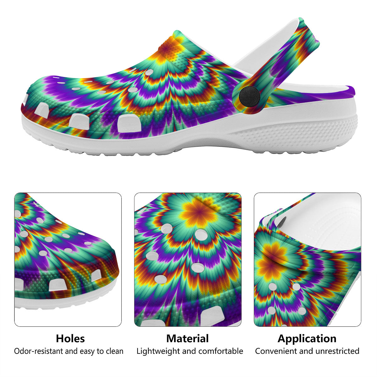 Illusion Optical Explosion Psychedelic Clog-grizzshop