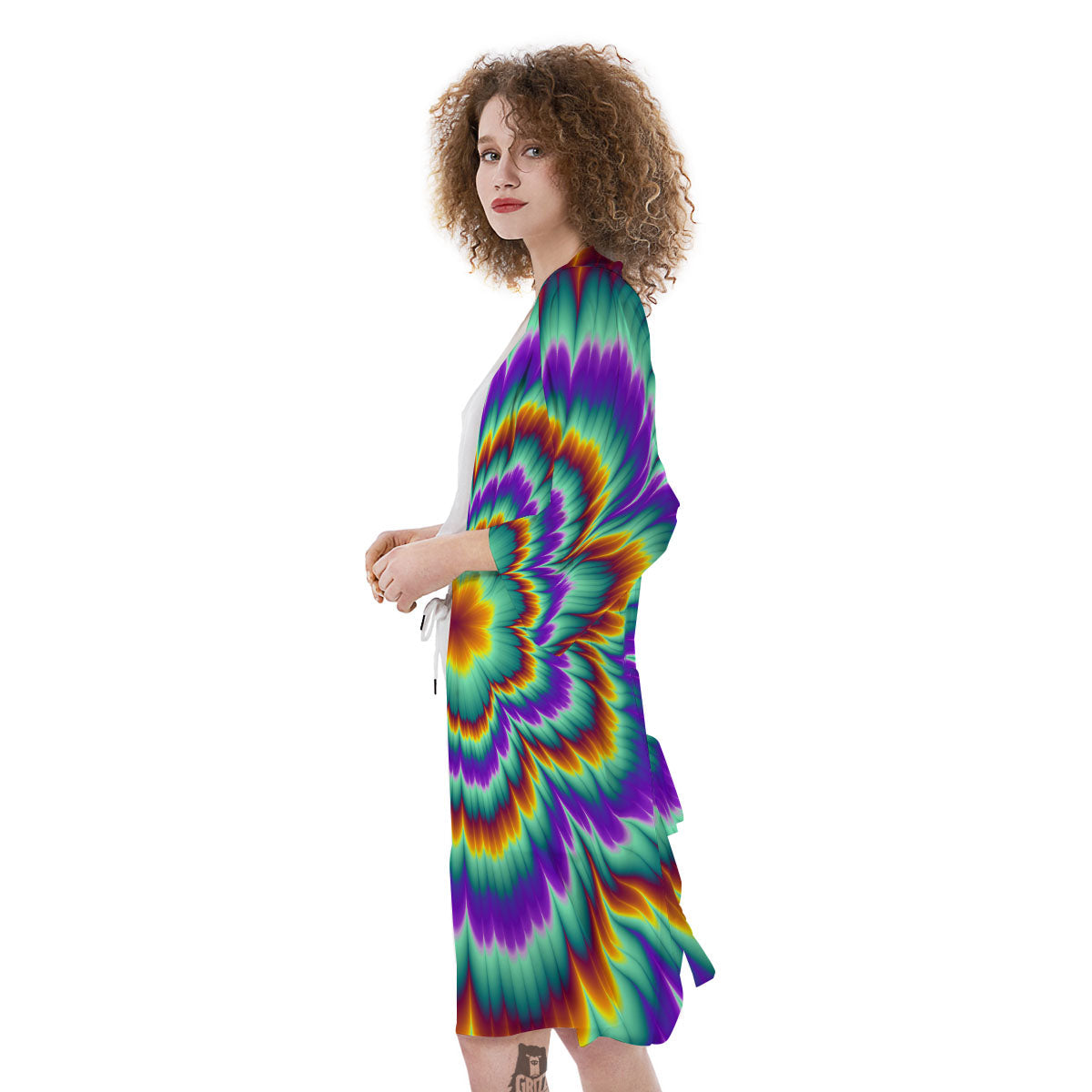 Illusion Optical Explosion Psychedelic Kimono-grizzshop