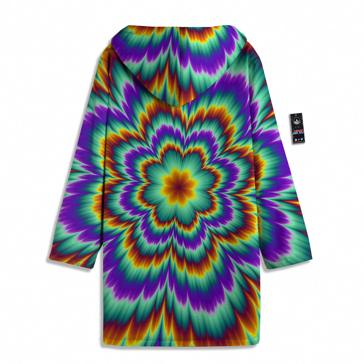 Illusion Optical Explosion Psychedelic Men's Windbreaker Jacket-grizzshop