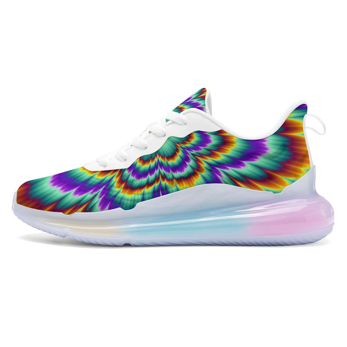Illusion Optical Explosion Psychedelic Running Sneakers-grizzshop