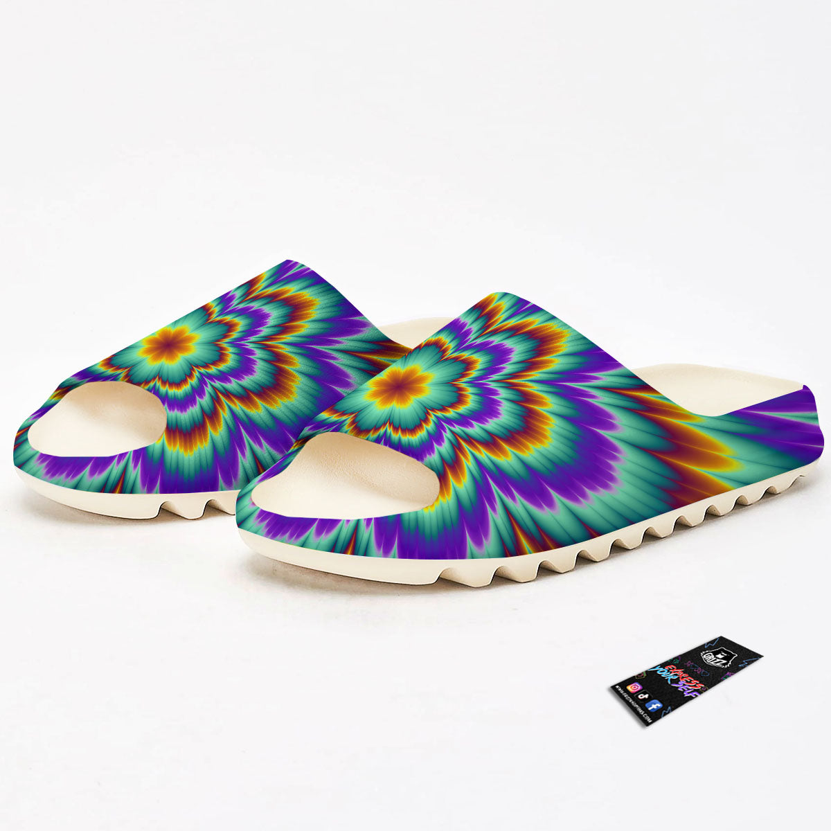 Illusion Optical Explosion Psychedelic Sandals-grizzshop