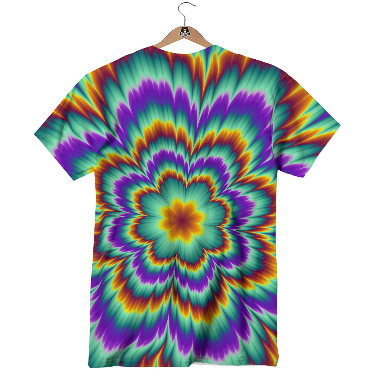 Illusion Optical Explosion Psychedelic T-Shirt-grizzshop