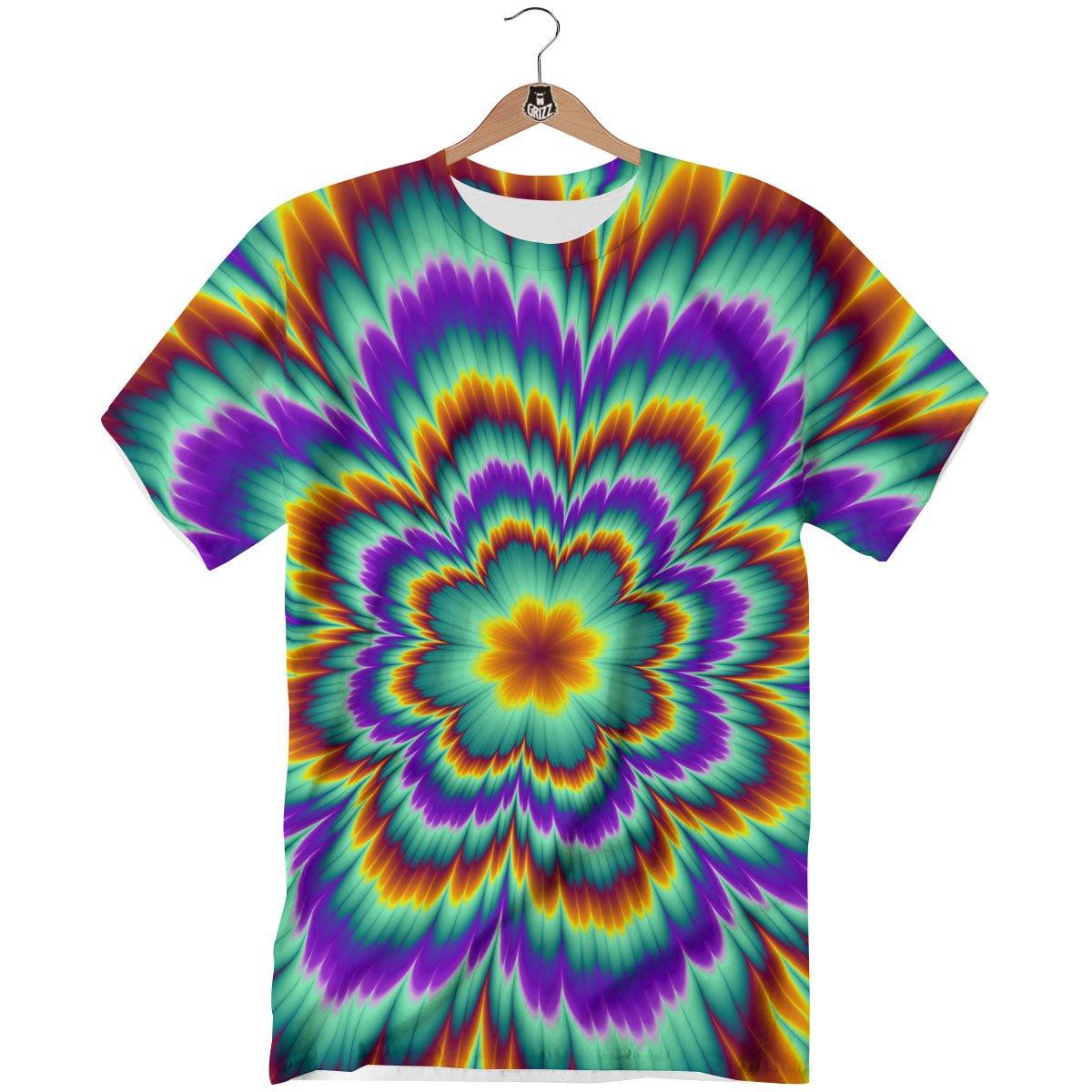 Illusion Optical Explosion Psychedelic T-Shirt-grizzshop