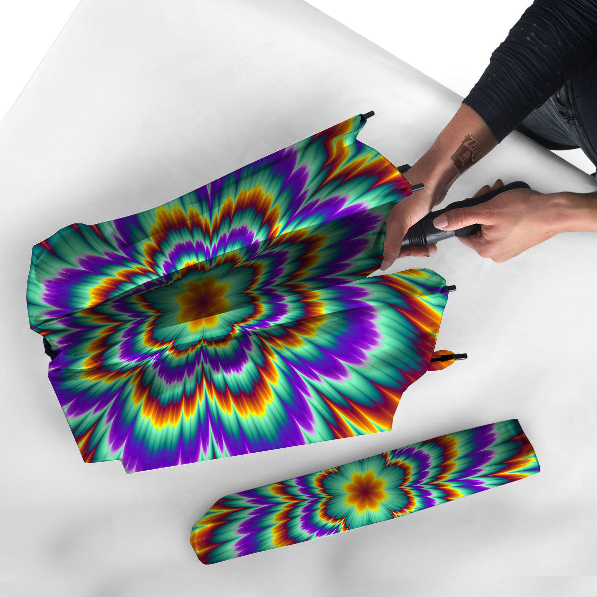 Illusion Optical Explosion Psychedelic Umbrella-grizzshop