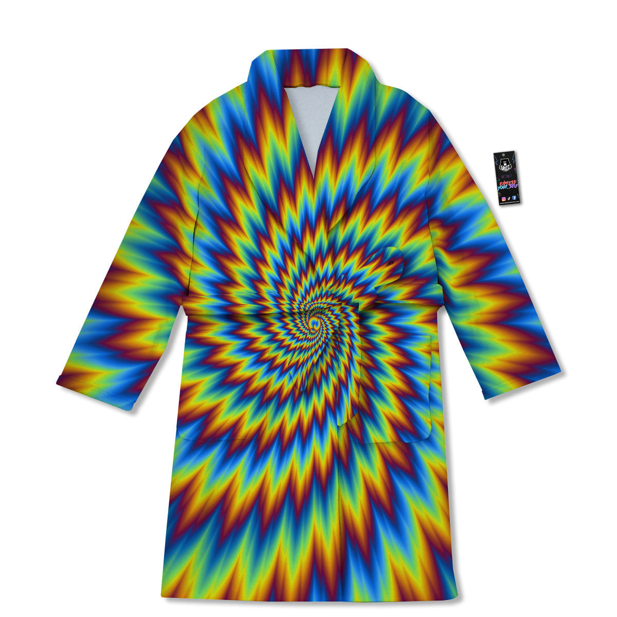 Illusion Optical Psychedelic Expansion Bathrobe-grizzshop