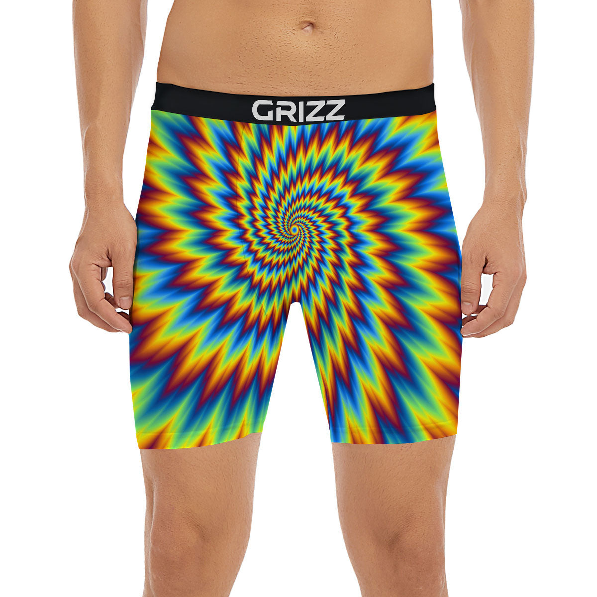 Illusion Optical Psychedelic Expansion Boxer Briefs-grizzshop