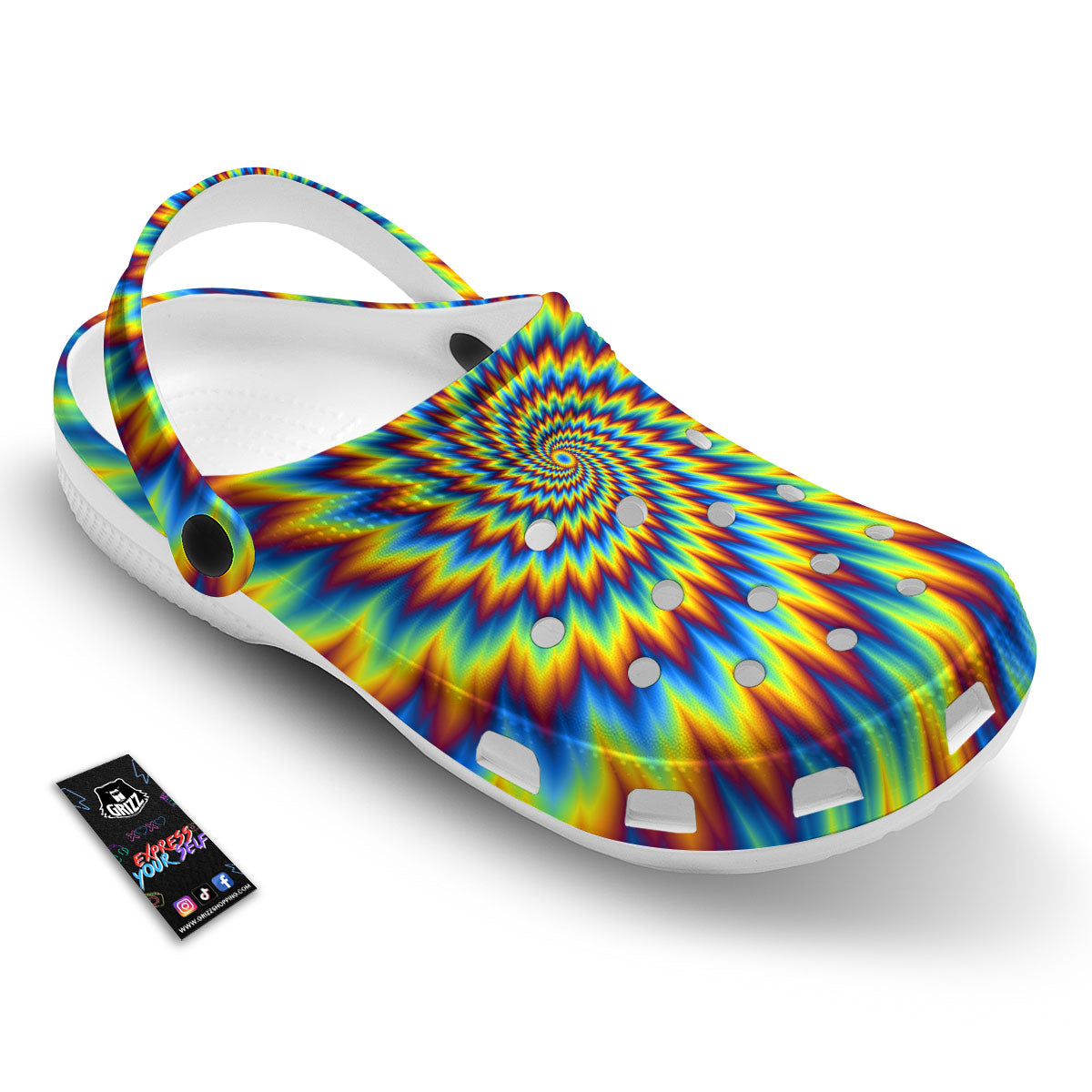 Illusion Optical Psychedelic Expansion Clog-grizzshop