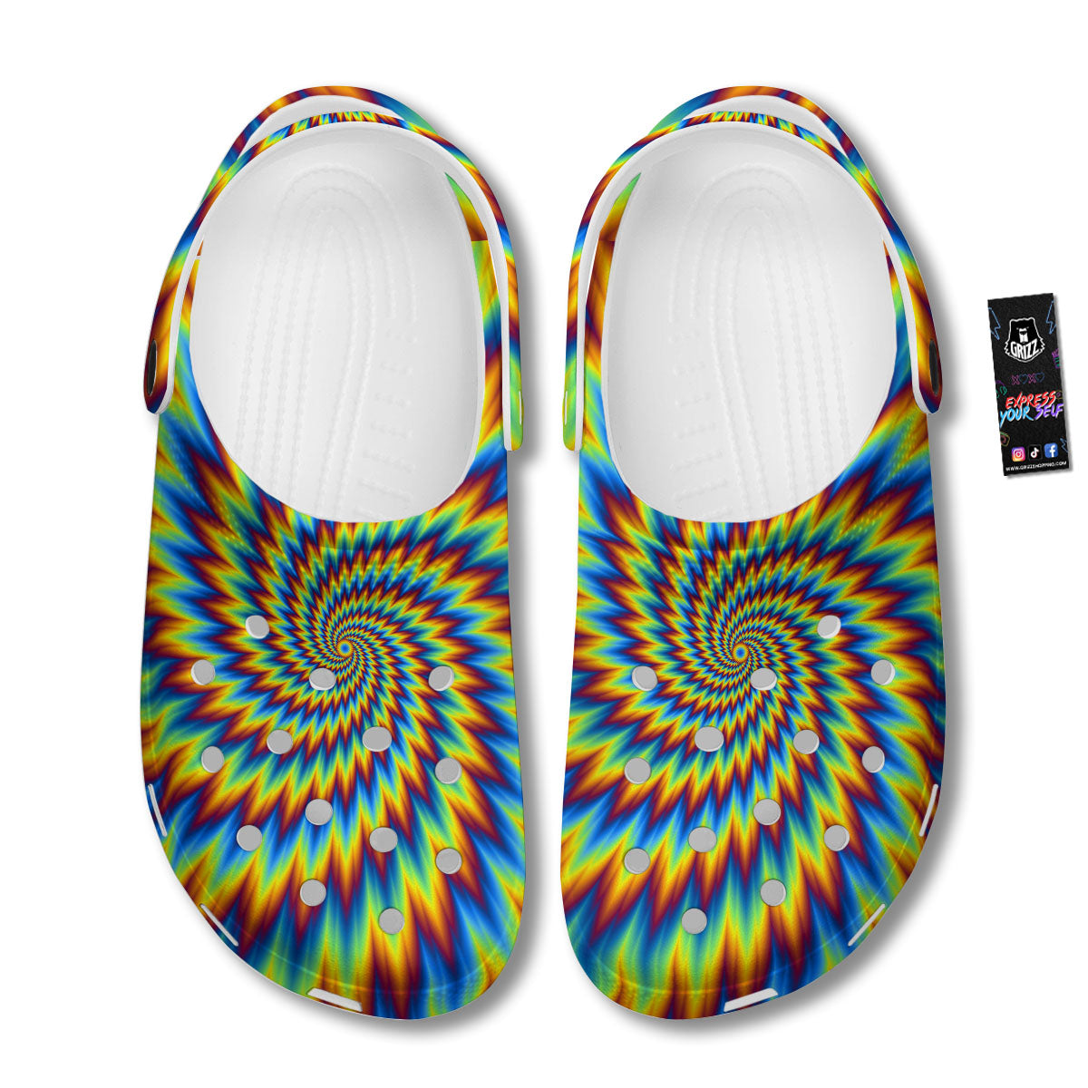 Illusion Optical Psychedelic Expansion Clog-grizzshop