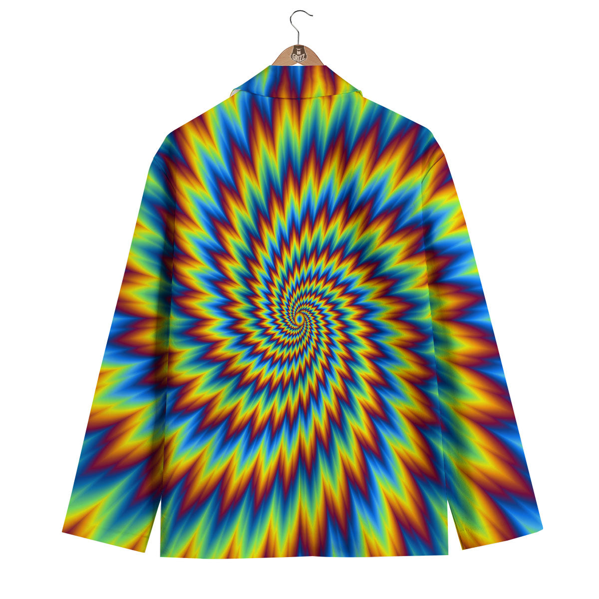Illusion Optical Psychedelic Expansion Men's Blazer-grizzshop