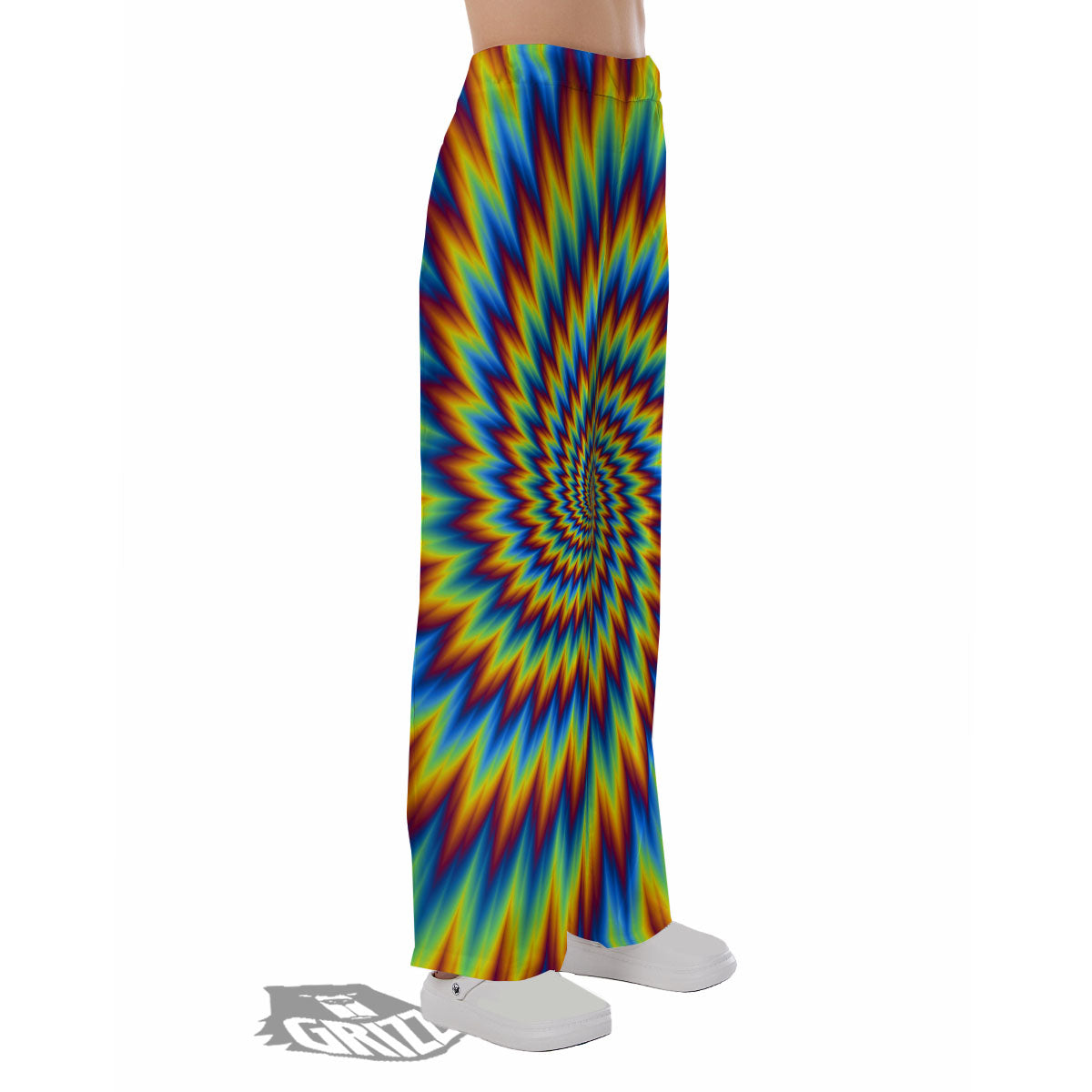 Illusion Optical Psychedelic Expansion Pajama Pants-grizzshop