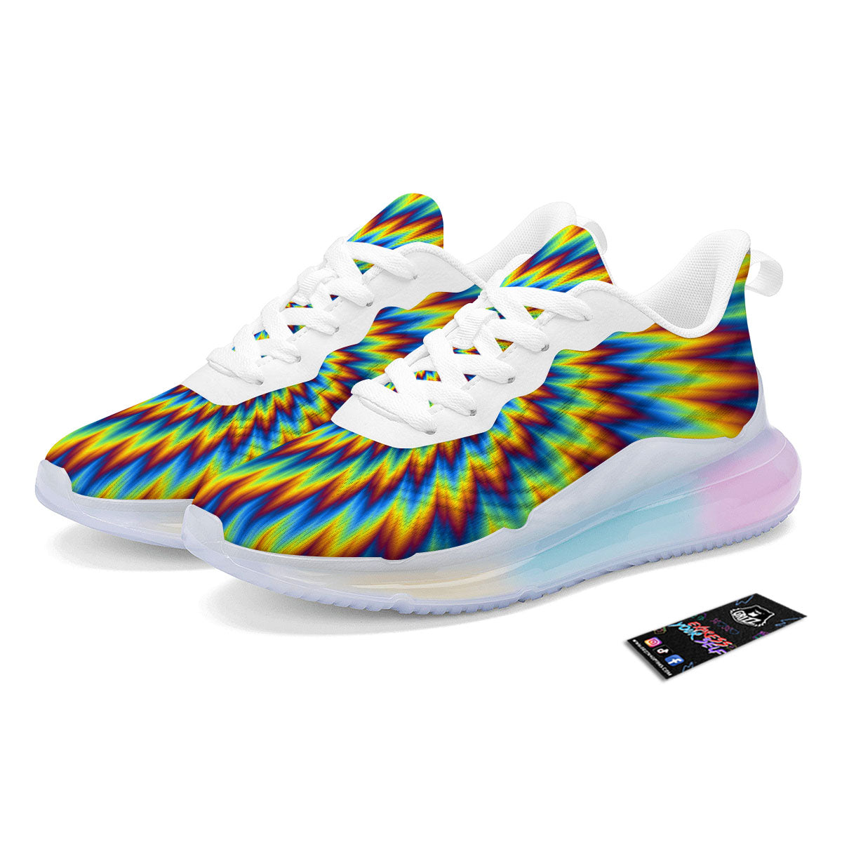 Illusion Optical Psychedelic Expansion Running Sneakers-grizzshop