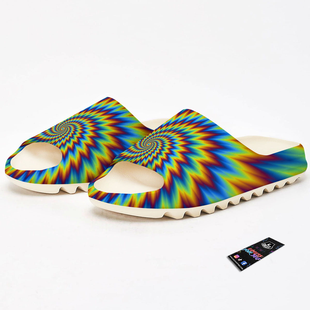 Illusion Optical Psychedelic Expansion Sandals-grizzshop