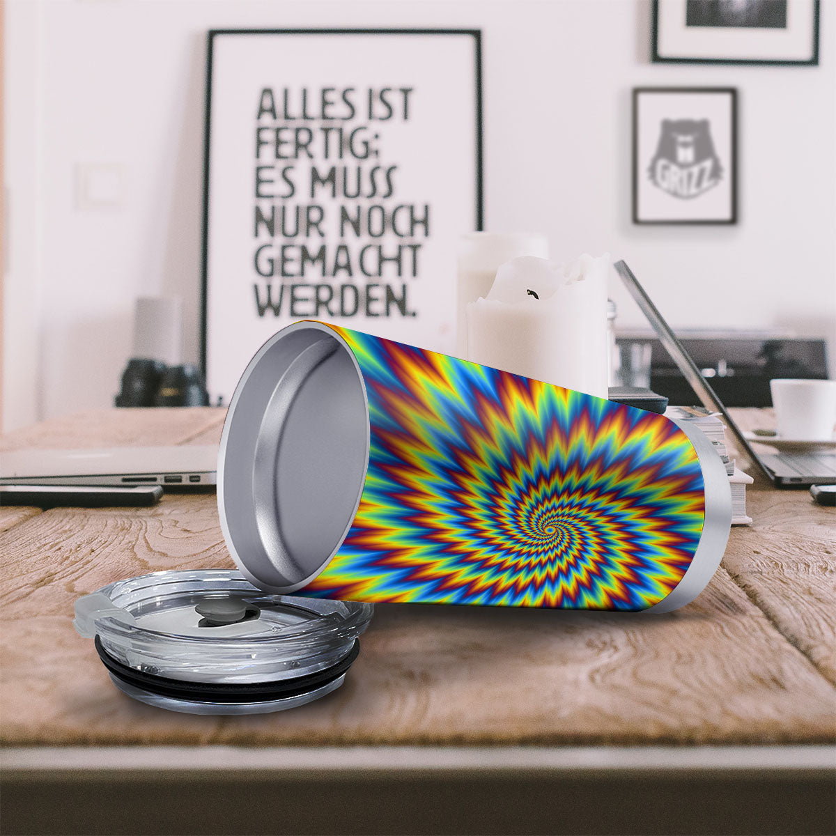 Illusion Optical Psychedelic Expansion Tumbler-grizzshop