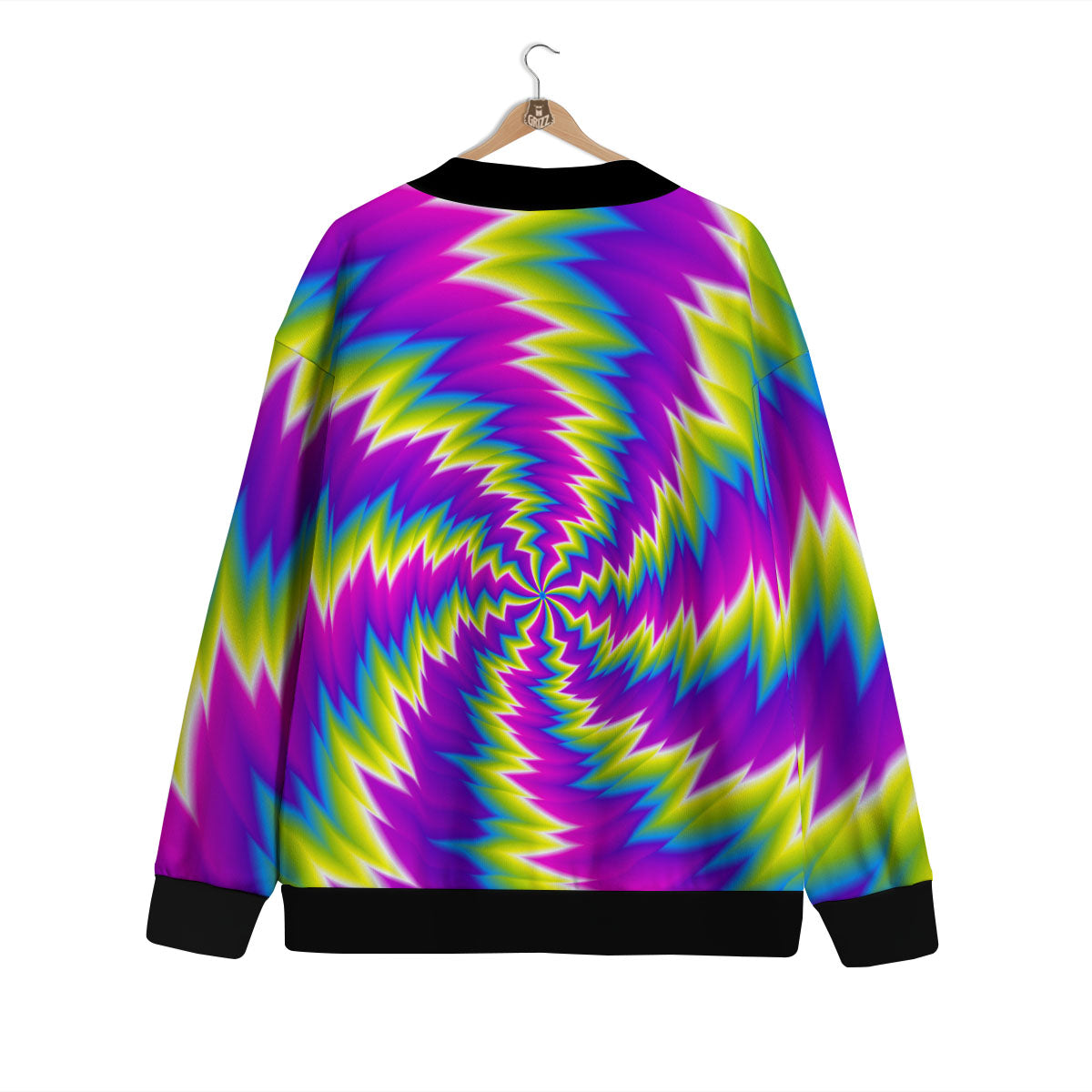 Illusion Optical Psychedelic Radiant Cardigan-grizzshop