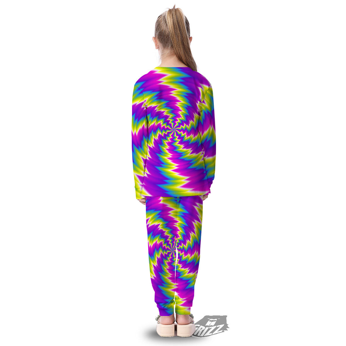 Illusion Optical Psychedelic Radiant Kid's Pajamas-grizzshop