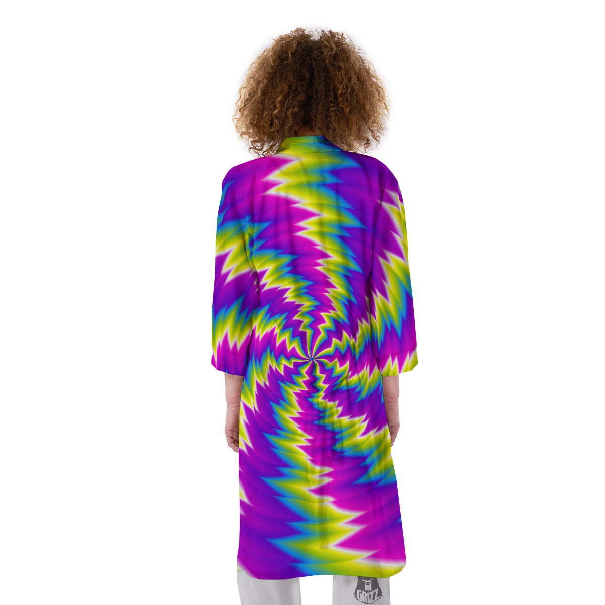 Illusion Optical Psychedelic Radiant Kimono-grizzshop