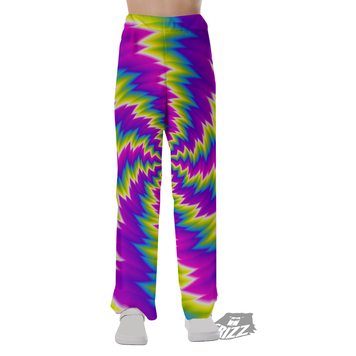 Illusion Optical Psychedelic Radiant Pajama Pants-grizzshop