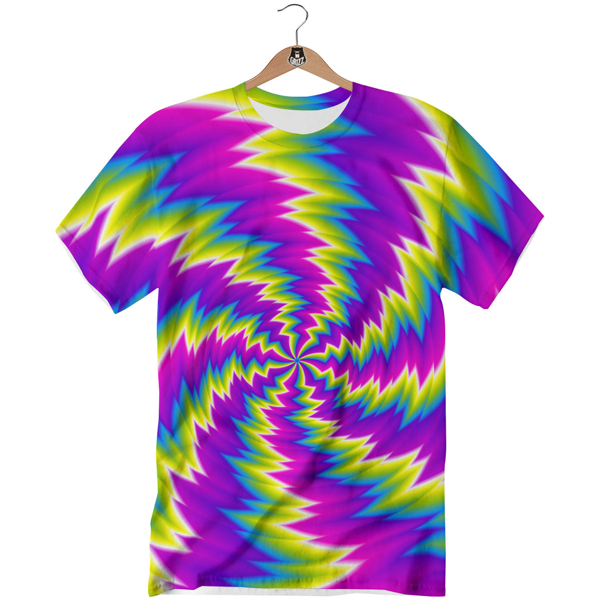 Illusion Optical Psychedelic Radiant T-Shirt-grizzshop