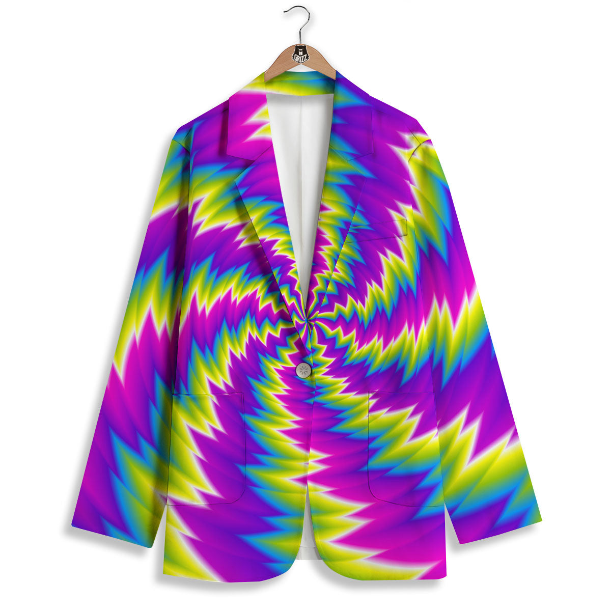 Illusion Optical Psychedelic Radiant Women's Blazer-grizzshop