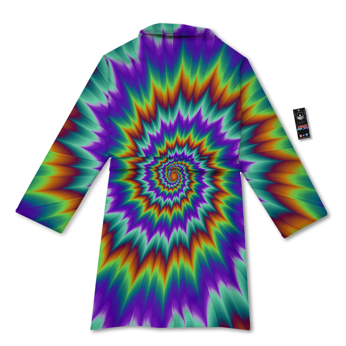 Illusion Optical Psychedelic Spiral Bathrobe-grizzshop